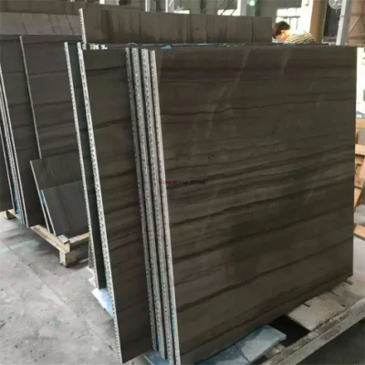 Moreroom Stone Hot Sale Coffee Brown Wooden Veins Marble for Sale