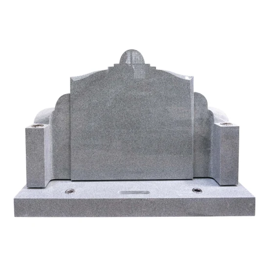 Traditional Shapes of White Granite Tombstone