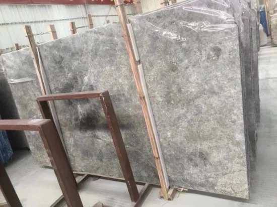 Cloudy Gery Tundra Grey Marble for kitchen Countertop