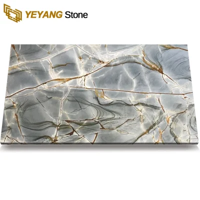 Polished Natural Blue Roman Impression Marble for Table/Flooring/Walling/Tiles