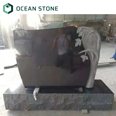 Polished Black Granite for Tombstone