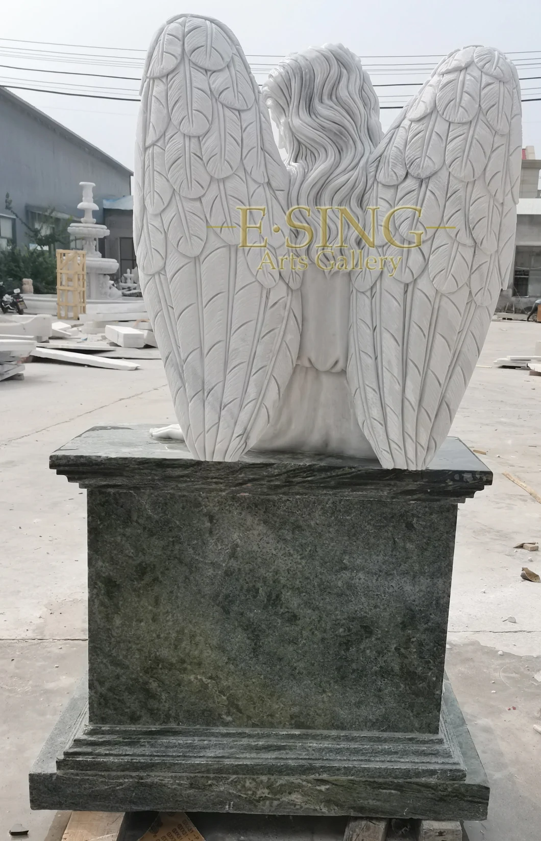 Lady Angel Marble Headstone Cemetery Graveyard Monuments Marble Tombstone Stone Gravestone for Sales