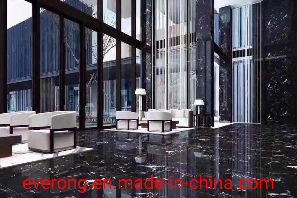 Cheap China Natural Stone Black Ice Flower Marble for Interior Floor Wall Tiles Slabs